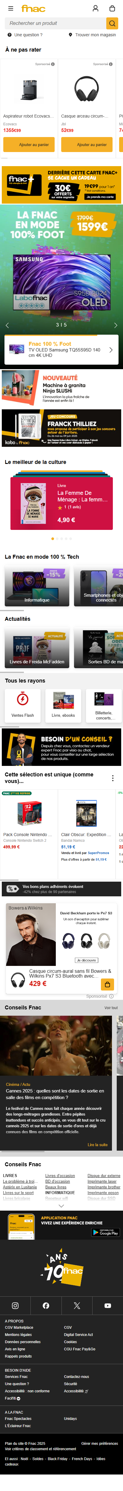 fnac.com-моб: скриншот от 11 февраля 2025 г.