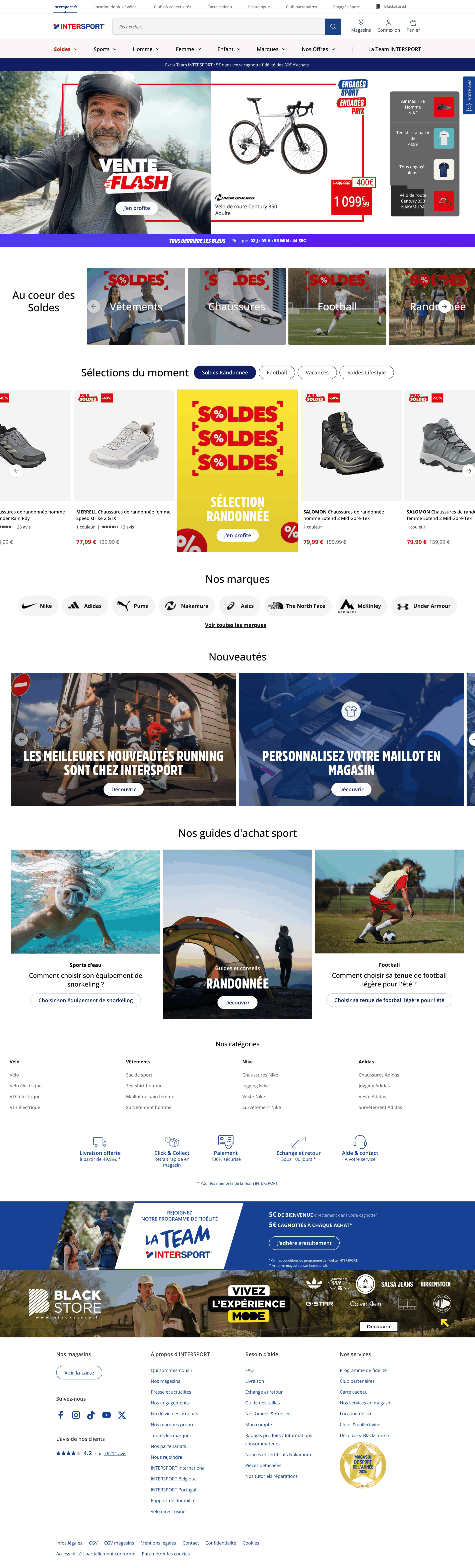 intersport.fr: скриншот от 10 июля 2026 г.
