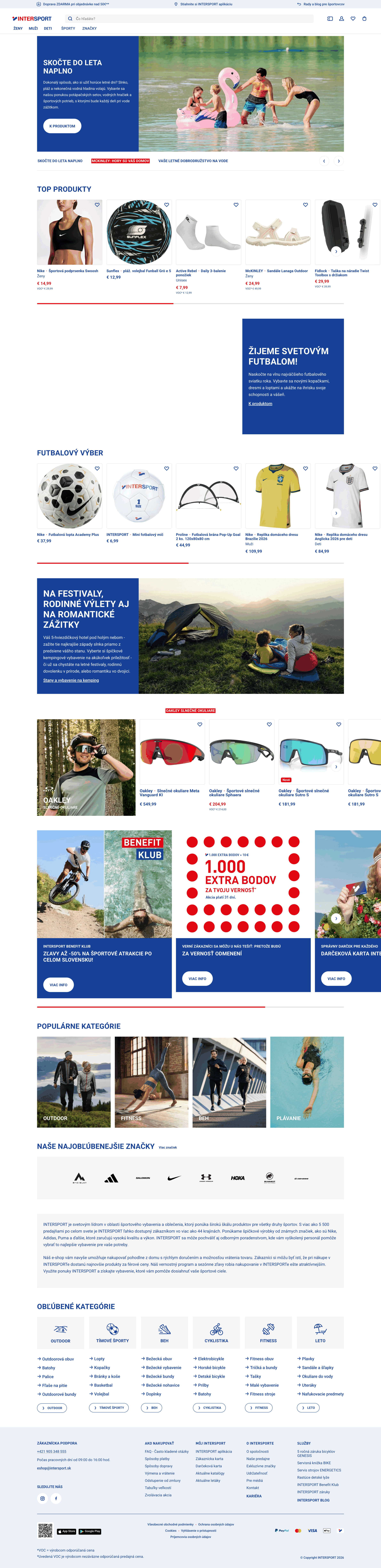 intersport.sk: скриншот от 10 июля 2026 г.