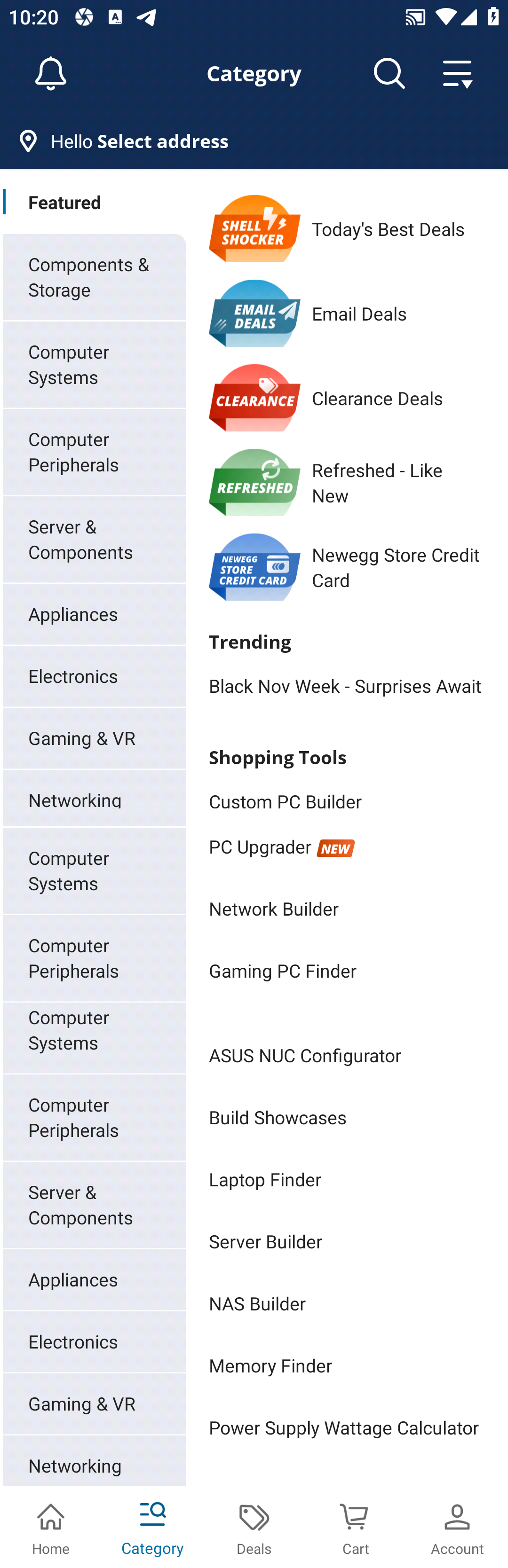 МП-Newegg: скриншот от 7 апреля 2025 г.